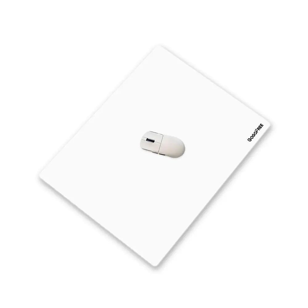 GOGOFREE Glass Gaming Mouse Pad - XL Size 19.7X15.7" Premium Tempered Glass Desk Mat, Micro-Etched Surface for Top Speed, Control & Precise Aim, Water-Resistant, Low-Friction, Non-Slip, Durable Esports Computer Gamer Accessory, Gaming Desk Mat, Glass Mous
