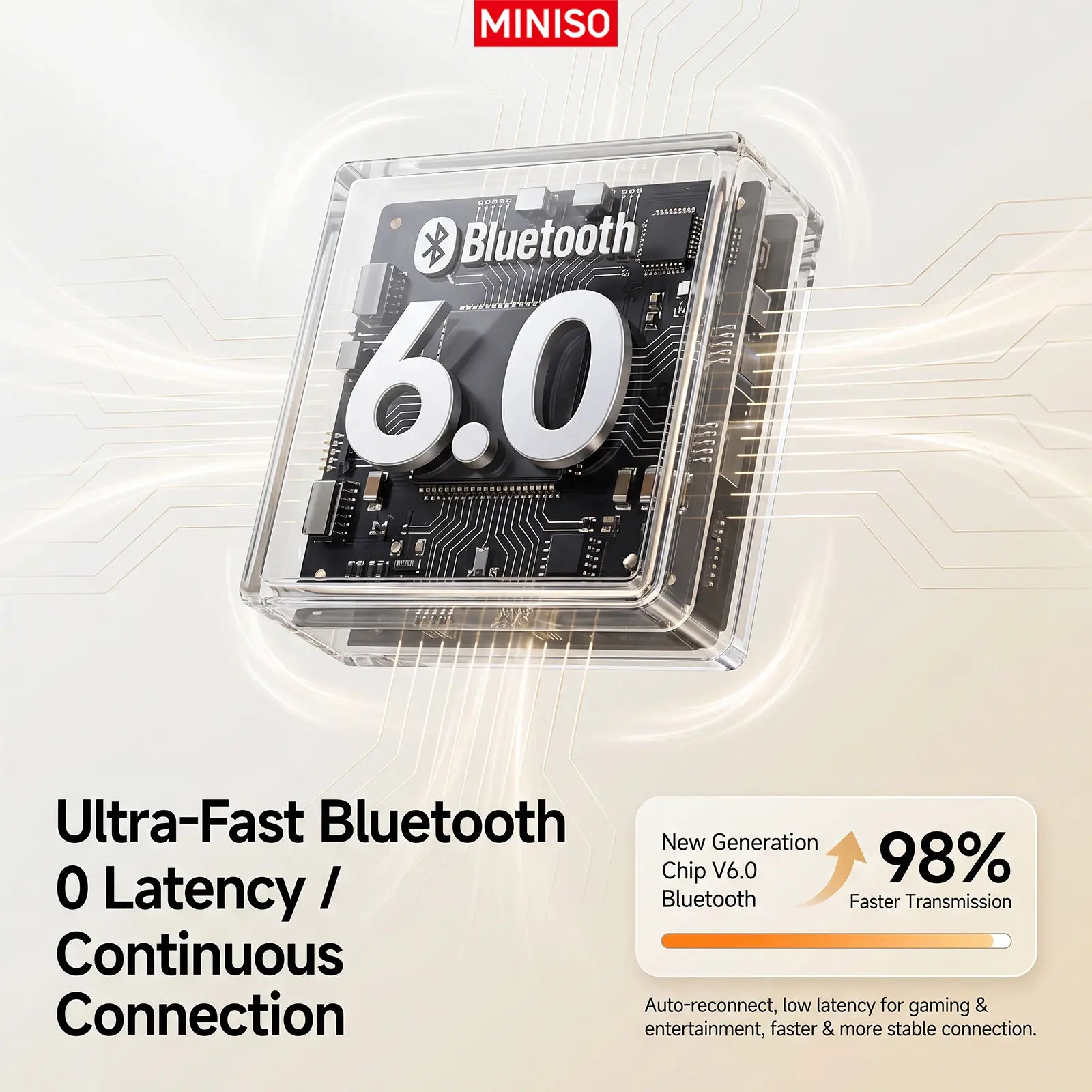 MINISO M105 Compact Wireless Bone Conduction Under-Pillow Sleep Speaker, Portable Hifi Waterproof Bluetooth Speaker with Built-In White Noise, 15H Standby, Stable Connection for Bedroom Camping, Wireless Speakers