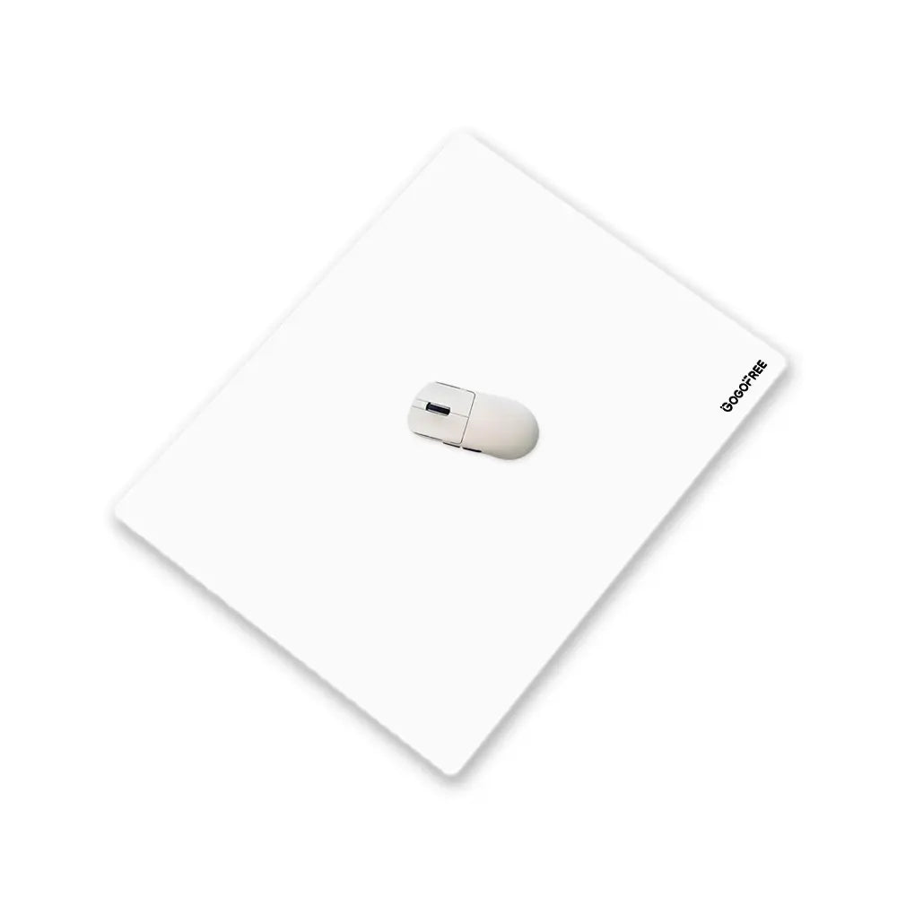 GOGOFREE Glass Gaming Mouse Pad - XL Size 19.7X15.7" Premium Tempered Glass Desk Mat, Micro-Etched Surface for Top Speed, Control & Precise Aim, Water-Resistant, Low-Friction, Non-Slip, Durable Esports Computer Gamer Accessory, Gaming Desk Mat, Glass Mous