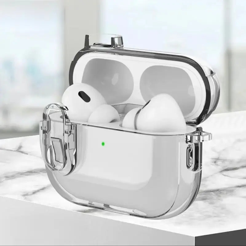 Transparent Protective Case with Detachable Ear Pads for Electronic Devices
