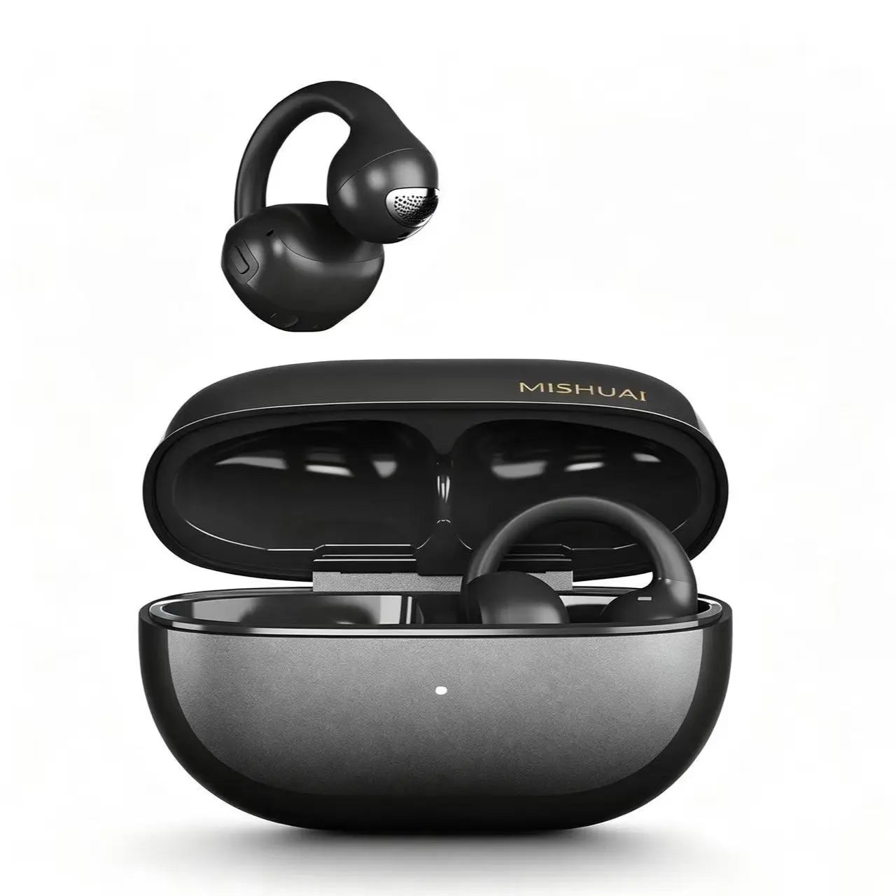 Flagship Open-Ear Headphones, Premium Quality & Comfortable Fit, Resistant Coating, Bluetooth 6.0, Dual Device Connection, Low Latency Gaming, 720° Immersive Spatial Sound, Waterproof & Sweatproof, HD Call Mic, for Tech Enthusiasts Office Sports Gaming, A