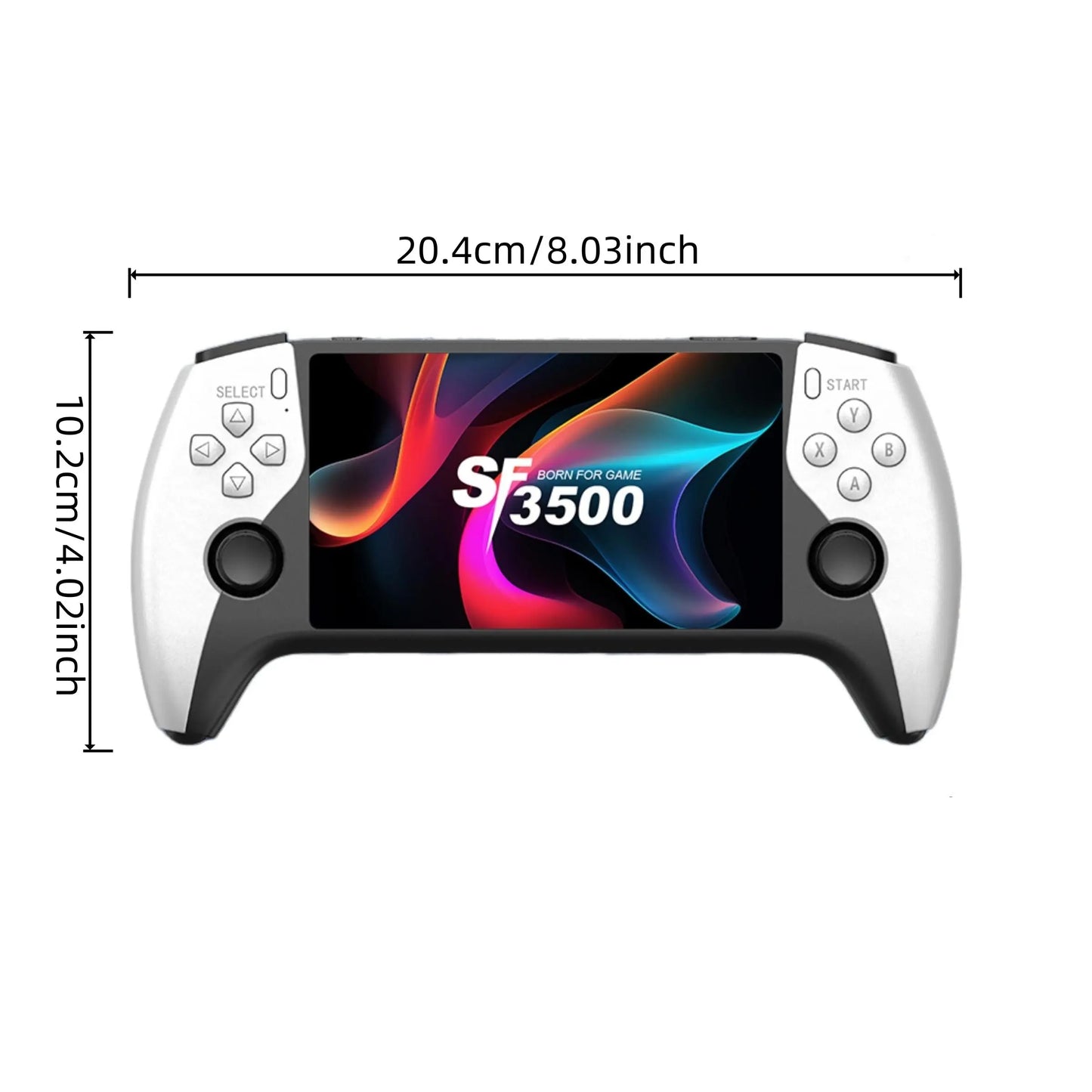 Sf3500 Retro Portable Handheld Console, Compact 5 Inch IPS HD Screen, Dual Joysticks, Compatible with Multiple Arcade Simulators, Ideal for Gaming Lovers