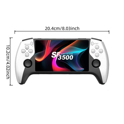 Sf3500 Retro Portable Handheld Console, Compact 5 Inch IPS HD Screen, Dual Joysticks, Compatible with Multiple Arcade Simulators, Ideal for Gaming Lovers