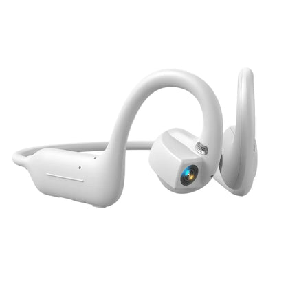 E12 Bone Conduction Wireless Audio Headphones, 8MP EIS Stabilized Camera, 160+ Languages Instant Translation, Touch & Button Control, IP65 Waterproof Sport Headsets for Outdoor Cycling Vlog Recording, Outdoor Gadgets Guys Gifts, Device