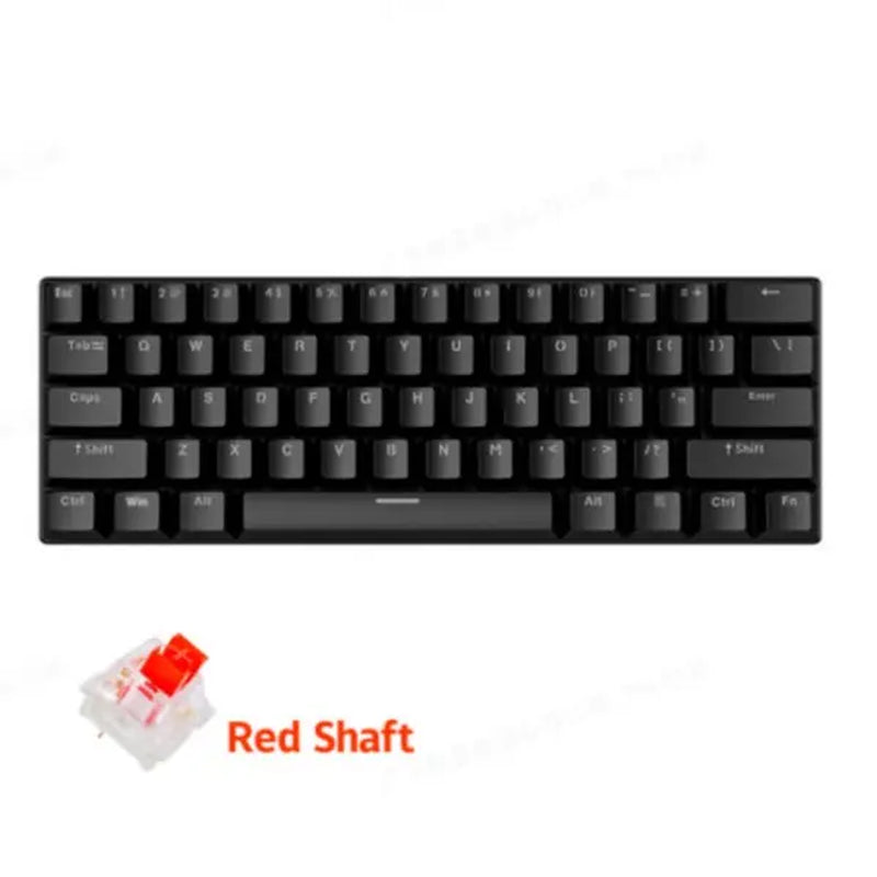 KAVLORN KL61 60% Hot Swappable Mechanical Keyboard, 61 Keys RGB Backlit Wired Gaming Keyboard, Blue Switch PBT Keycaps, Compact Mini Keyboard for PC Mac Laptop Gamers