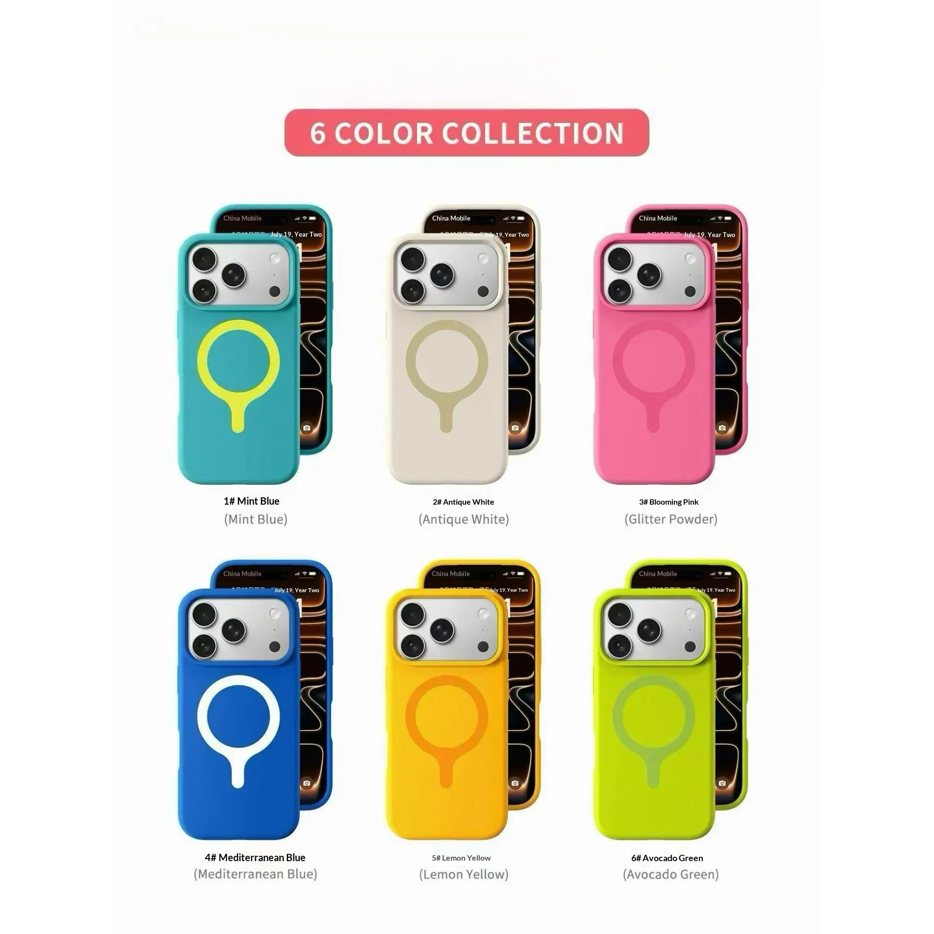 Suitable for 17Promax, Genuine Liquid Silicone Phone Case, Dopamine Racket Magnetic Ring, Ip16 Full Cover, Fits Ios